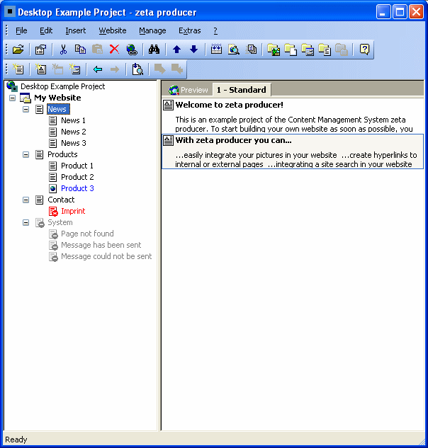 Zeta producer Desktop English Screenshot